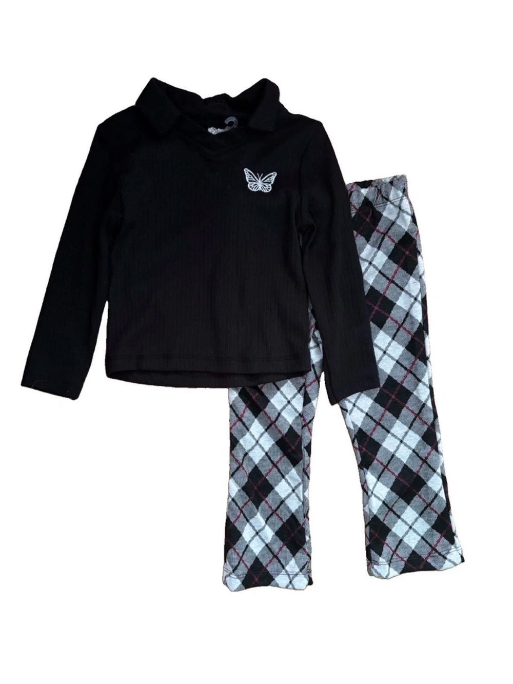 NWOT Real Love Little Girls 2-Piece Long Sleeve Shirt & Pants Set - 3T